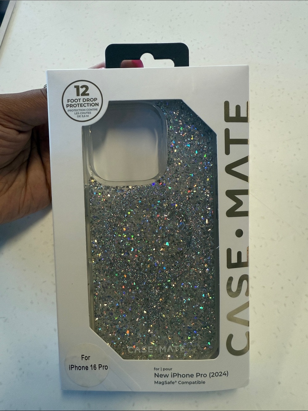 case-mate Silver Glitter iPhone 16 Pro Case